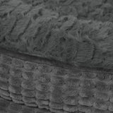 Pawz Orthopedic Plush Dog Bed Soft Washable Pet Bed Grey Cosy Cushion S Size - Side View