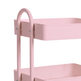 Levede 4 Tiers Kitchen Trolley Cart Pink-2018816727307128835