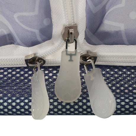 Dreamz Mosquito Bed Nets Foldable Canopy Square Blue-1954802841113726979