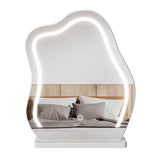 Levede Dressing Table Stool Set with Mirror Led - Side View