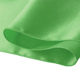 20 Green Fabric Chair Sashes Covers Grass Green - Side View