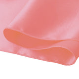 50x Satin Chair Sashes Cloth Cover Wedding Coral - Side View