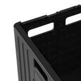 Folding Shopping Trolley Cart Portable Black - Side View