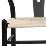 Levede 8x Dining Chairs Wooden Hans Black - Side View