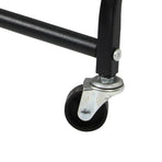 Levede 3 Tier Kitchen Trolley Cart Swivel Black Colour-2018816800040554499
