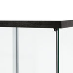 Stacked Display Storage Cabinet Glass Black-2006733282951172099