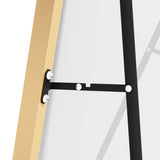 Yezi 165X60CM Full Length Mirror Wall Mounted Mirror Gold - Side View