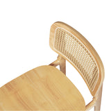 Levede 6x Rattan Dining Chair Wooden Kitchen Chair - Side View