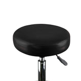 2x Levede Swivel Salon Barstool Hairdressing Black - Side View
