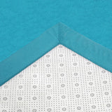 Marlow Coral Velvet Area Rugs Large Mat 120x200cm Blue - Side View