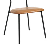 Levede 2x PU Leather Dining Chairs Kitchen Lounge - Side View