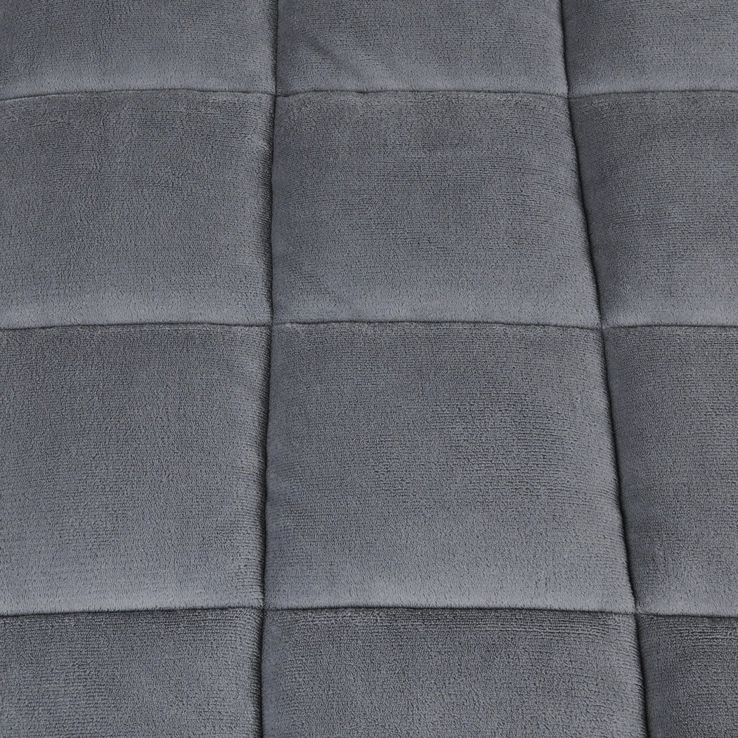 DreamZ Quilt Doona Comforter Blanket Grey Super King-2006733014490550275