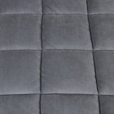 DreamZ Quilt Doona Comforter Blanket Grey Super King - Side View