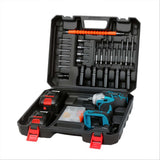 Traderight Impact Wrench 21V Cordless,73pcs,550Nm 2x4.0Ah - Side View