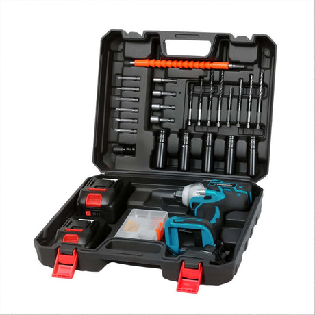 Traderight Impact Wrench 21V Cordless,73pcs,550Nm 2x4.0Ah-1960920173313658883