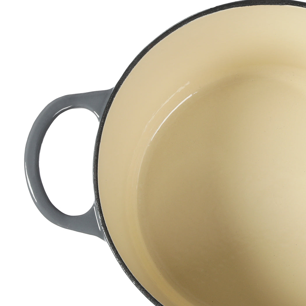 TOQUE 4L Enamel Dutch Oven Pot in Black Colour-2018816771812888579