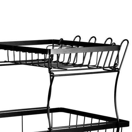 TOQUE Detachable Dish Drying Rack Cutlery Black-2018816695673688067