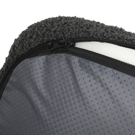 Pawz L Size Orthopedic Dog Bed with Sherpa Plush Removable Cover in Grey-1954802481632514051