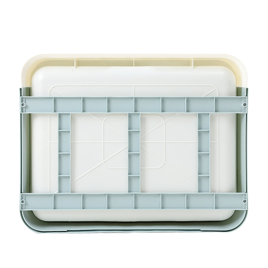 PaWz Foldable Cat Litter Box Tray Enclosed Blue-2018816740183642115