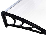 Mountview Window Door Awning Outdoor 1M X 4M Transparent 1x4M - Side View