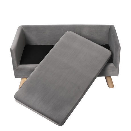 PaWz Pet Sofa Bed Dog Warm Soft Lounge Grey-2018816849411706883