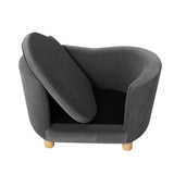 PaWz Luxury Elevated Sofa Anti-slip Grey - Side View