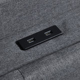 Levede King Bed Frame Gas Lift Storage LED Light USB - Side View