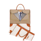 Slimbridge Garment Bags Hanging Suit Duffel Bag Beige - Side View