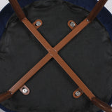 Levede 2x Dining Chairs Seat French Navy - Side View