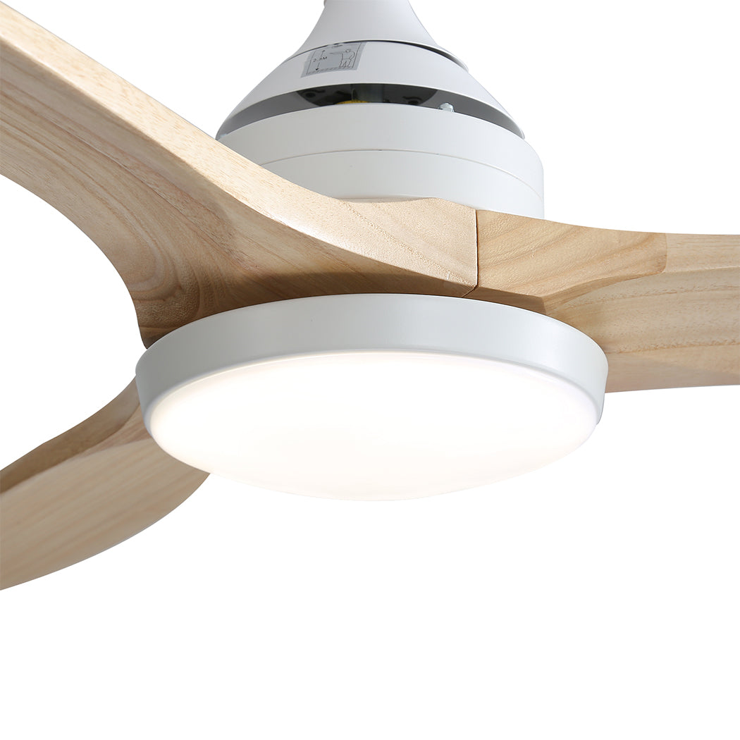 Spector 52'' Ceiling Fan LED Light DC Natural-2018816906051588099