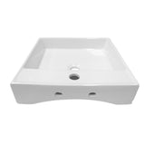Ceramic Basin Bathroom Wash Counter - Side View