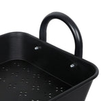 Levede 3 Tiers Kitchen Storage Trolley Black-2018816687264108547