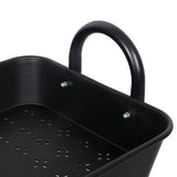 Levede 3 Tiers Kitchen Storage Trolley Black - Side View