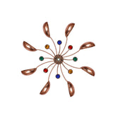 Garden Windmill Solar Light Wind Spinner - Side View