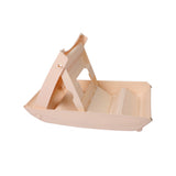 PaWz Pet Ramp Indoor Dog Steps Stair Brown - Side View