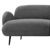 Levede Cloud Sofa 3 Seater Sherpa Fleece Beige - Side View