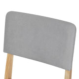 Levede 2x Dining Chair Armless Upholstered Seat - Side View