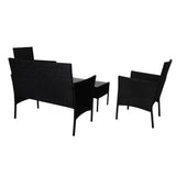Levede 4PCS Outdoor Furniture Setting - Side View