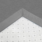 Marlow Coral Velvet Area Rugs Large Mat 180x200cm Grey-2006732690937745411