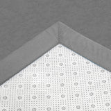Marlow Coral Velvet Area Rugs Large Mat 180x200cm Grey - Side View