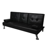 Levede Sofa Bed Adjustable Recliner Black-2006733286516330499