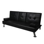 Levede Sofa Bed Adjustable Recliner Black-2006733286516330499