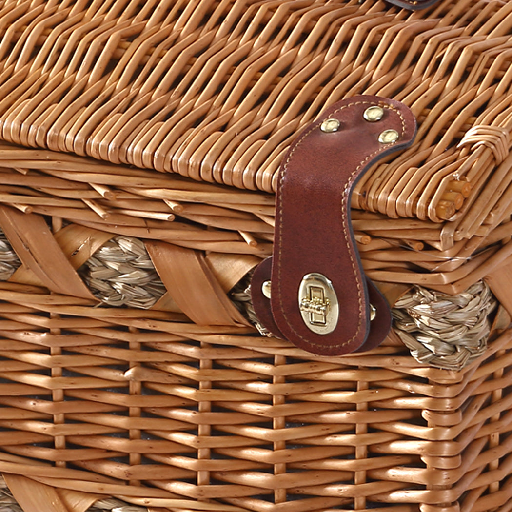 4 Person Picnic Basket Baskets Set Outdoor-2006733308033110019