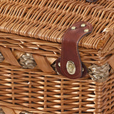 4 Person Picnic Basket Baskets Set Outdoor - Side View