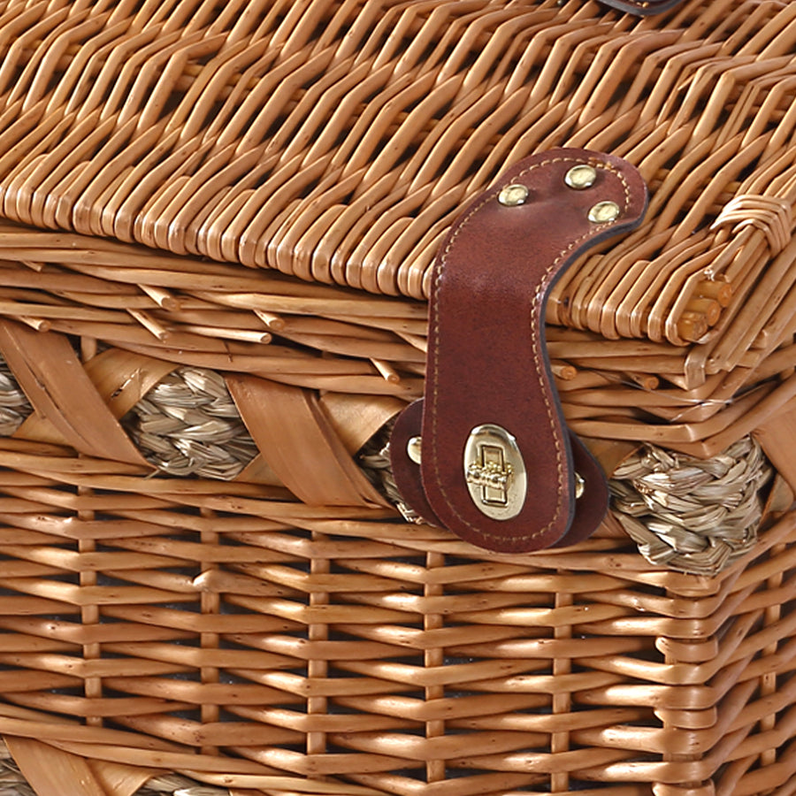 4 Person Picnic Basket Baskets Set Outdoor-2006733308033110019