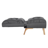 Levede Accent Chair Sofa Recliner Adjustable Grey-2018816931150303235