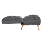 Levede Accent Chair Sofa Recliner Adjustable Grey-2018816931150303235