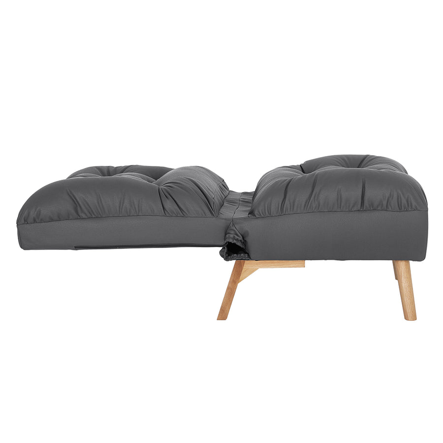 Levede Accent Chair Sofa Recliner Adjustable Grey-2018816931150303235