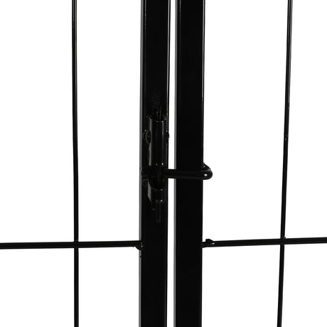 PaWz 8 Panel Pet Dog Playpen Puppy Exercise Black 4kg chicken-1954803024803270659