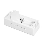 Alarm Clock Digital Led Mirror Desk Silver-2018816653667733507